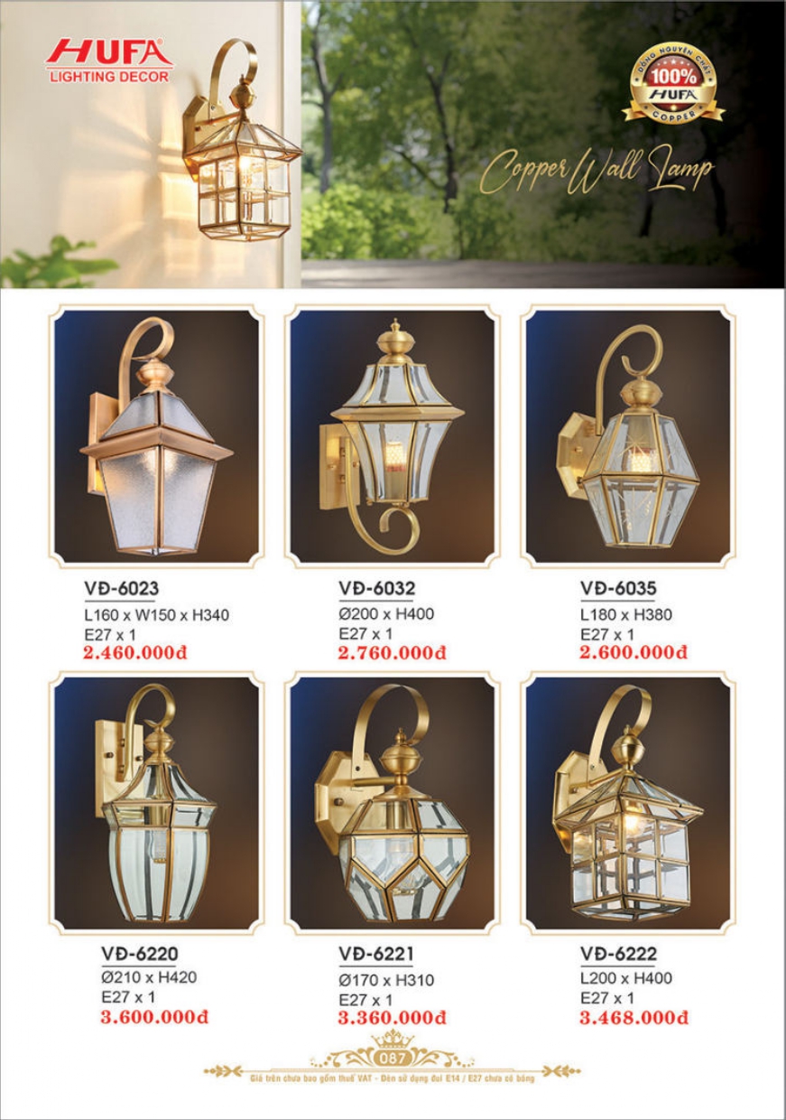 Bảng giá đèn trang trí HUFA